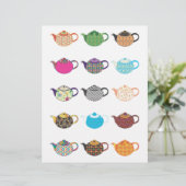 Multi-coloured Tea Kettles (Standing Front)