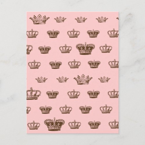 Multi Crown design _ choose bkgd color Postcard