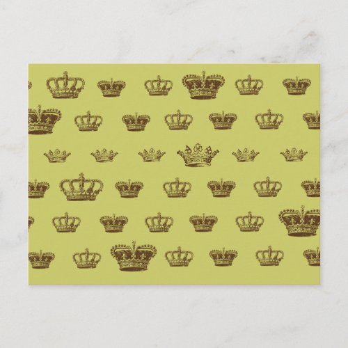 Multi Crown design _ choose bkgd color Postcard