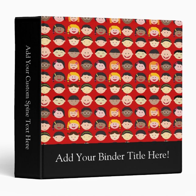 Multi-Cultural Children 3 Ring Binder (Front/Spine)