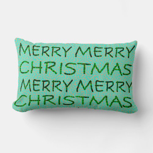 Multi_Design Merry Christmas Lumbar Pillow