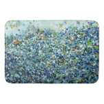 Multi Dots Navy Coastal Bathroom Bath Mat