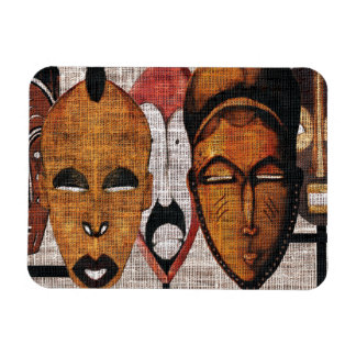 Multi Face Tribal Photo Magnet