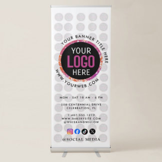 Multi-faceted and professional logo retractable banner