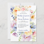 Multi-floral Watercolor Wedding Invitation