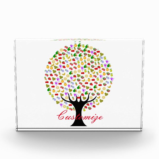 Multi-fruit tree Thunder_Cove Acrylic Award (Front)