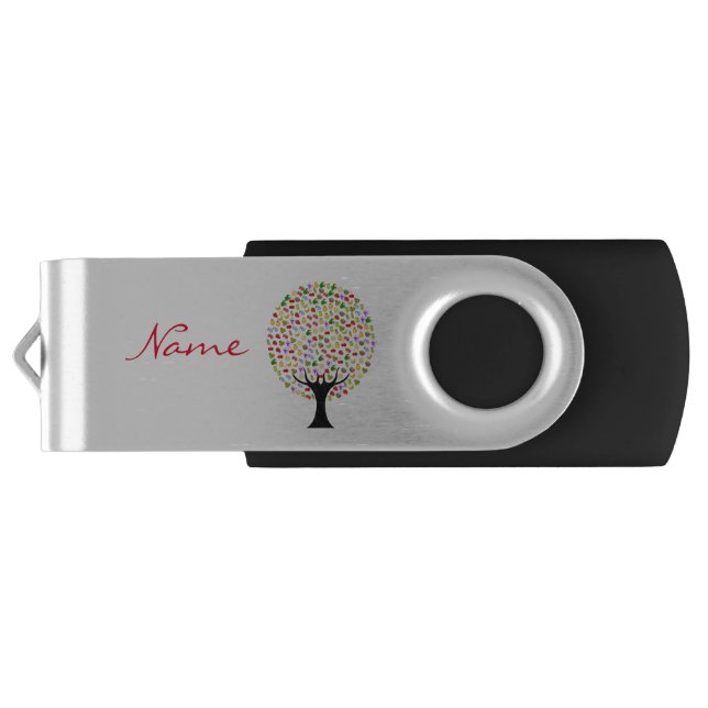 Multi-fruit tree Thunder_Cove Flash Drive (Back)
