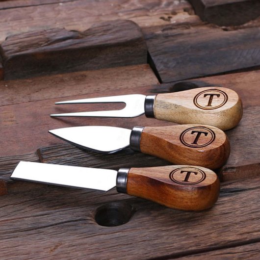 Multi-Functional Engraved Bamboo Serving Tray (Front)