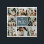 Multi Holiday Photos | Merry Christmas | Gift Button<br><div class="desc">Collage Holiday Photos | Merry Christmas | Gift</div>