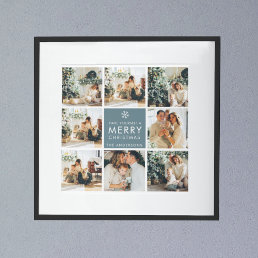 Multi Holiday Photos | Merry Christmas | Gift Poster