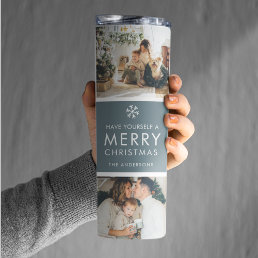 Multi Holiday Photos | Merry Christmas | Gift Thermal Tumbler