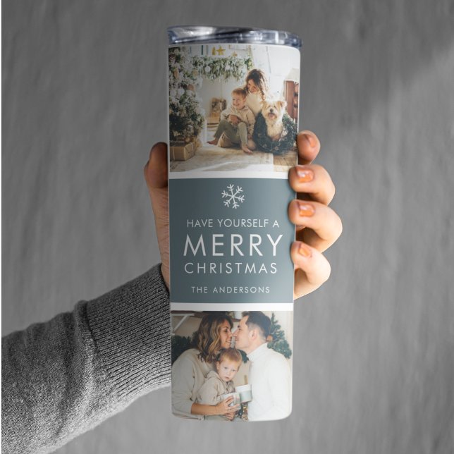 Multi Holiday Photos | Merry Christmas | Gift Thermal Tumbler (Creator Uploaded)