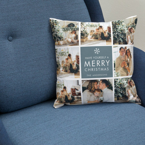 Multi Holiday Photos | Merry Christmas | Gift Throw Pillow Multi Holiday Photos | Merry Christmas | Gift Throw Pillow