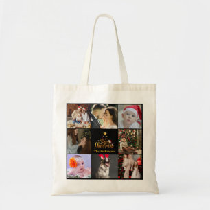 Multi Holiday Photos Merry Christmas Gift Tote