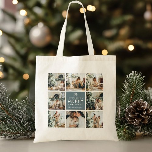 Multi Holiday Photos | Merry Christmas | Gift Tote Bag