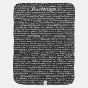 Multi-language Merry Christmas Thunder_Cove Baby Blanket