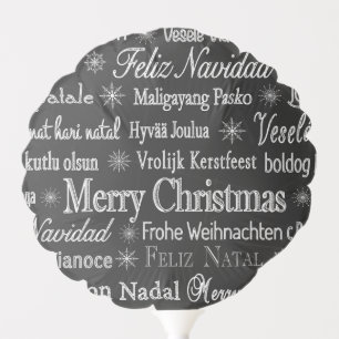 Multi-language Merry Christmas Thunder_Cove Balloon