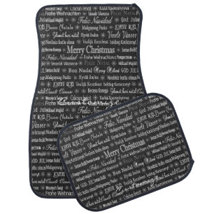 Multi-language Merry Christmas Thunder_Cove Car Floor Mat