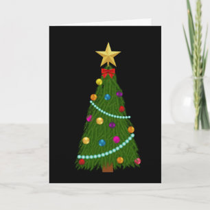 Multi Language Merry Christmas Tree Holiday Card