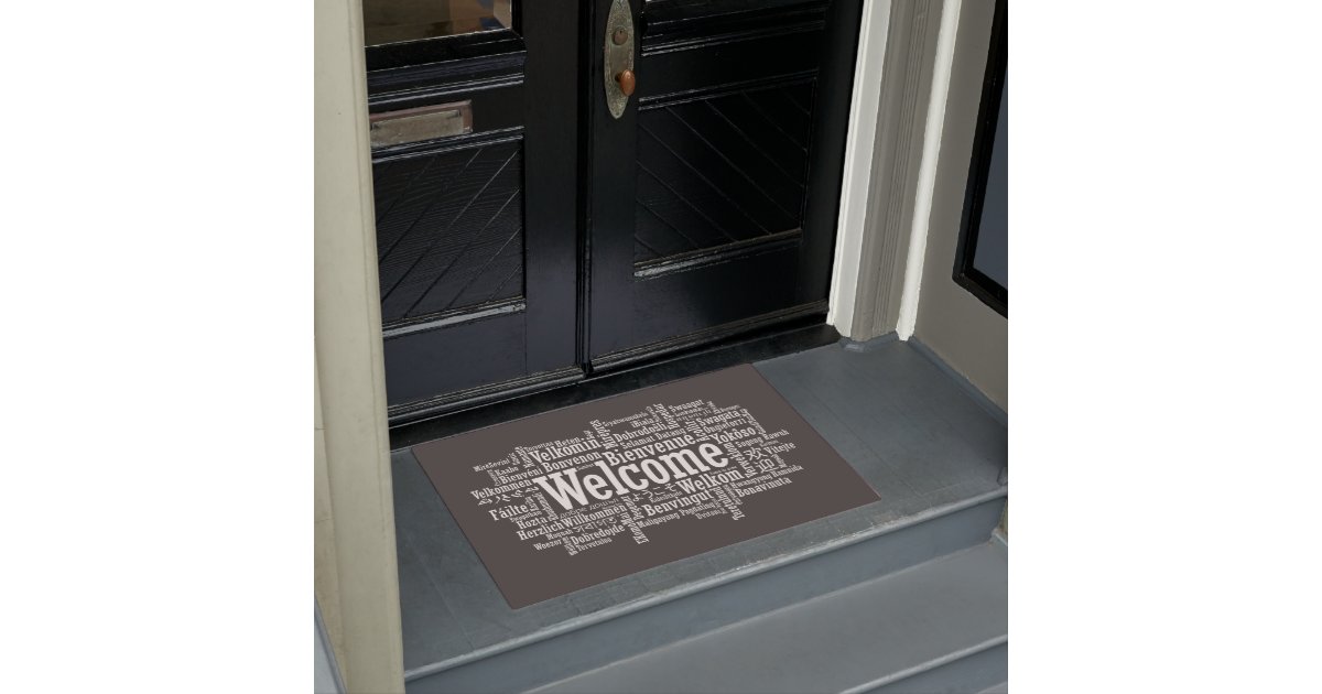 multi language Doormat Zazzle