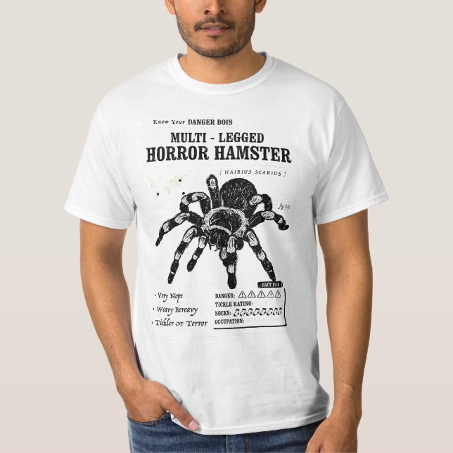 Multi-Legged Horror Hamster Funny Tarantula graphi T-Shirt (Front)