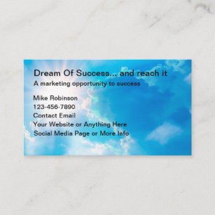 Multi Level Marketing Theme Business Cards