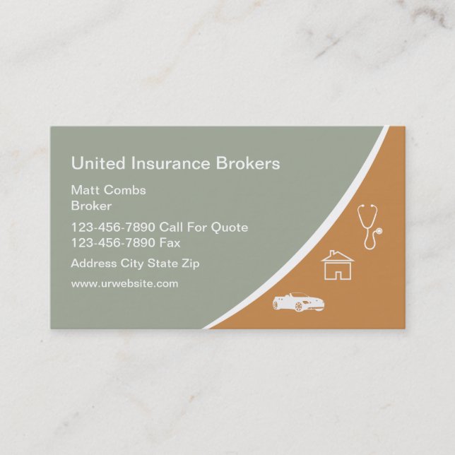 Multi Line Insurance Business Card (Front)