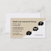 Multi Line Insurance Rep Business Card (Front/Back)