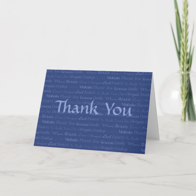 Multi-Lingual Thank You Card (Front)