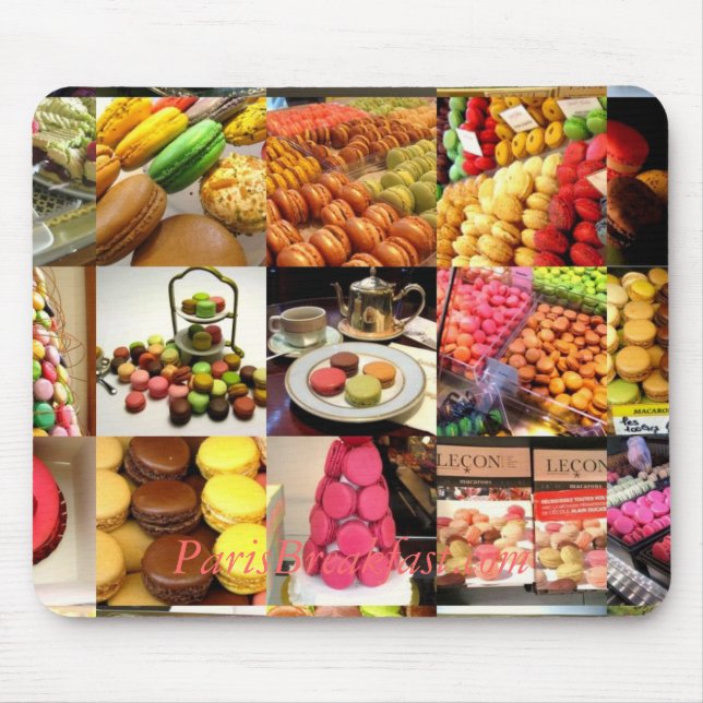 MULTI MACarons, ParisBreakfast.com Mouse Pad (Front)