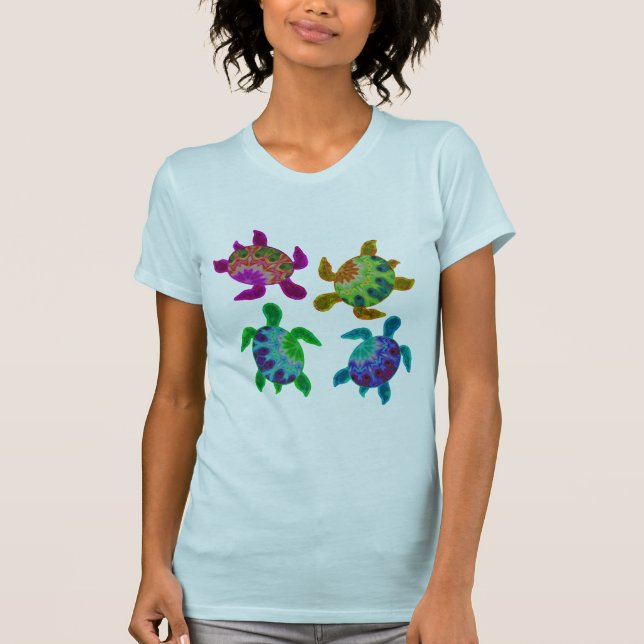 Multi Painted Turtles Apparel T-Shirt (Front)