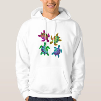 Multi Painted Turtles Hoodies