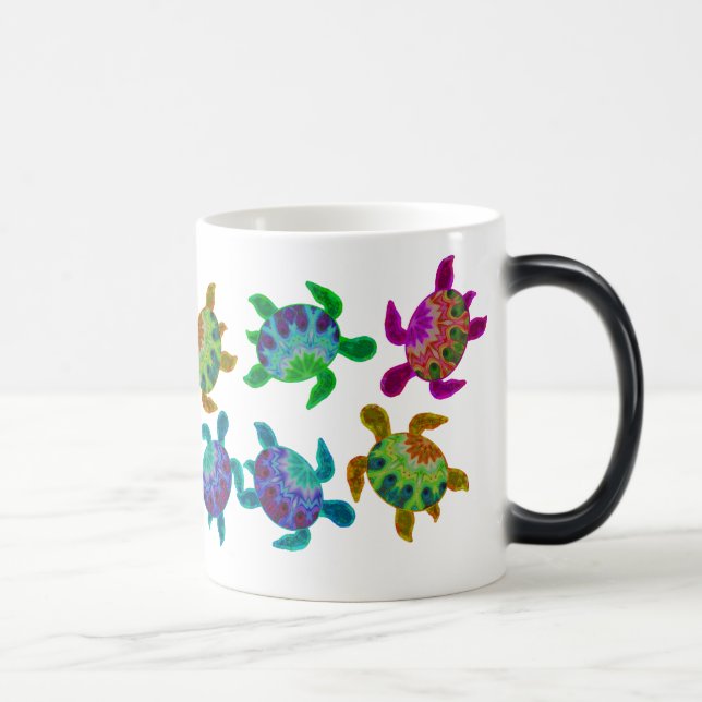 Multi Painted Turtles Mugs (Right)