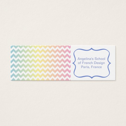 Multi Pastel Chevron Pattern (Front)