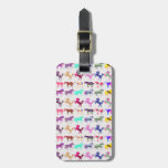 Multi-pattern Cute Horses Luggage Tag at Zazzle