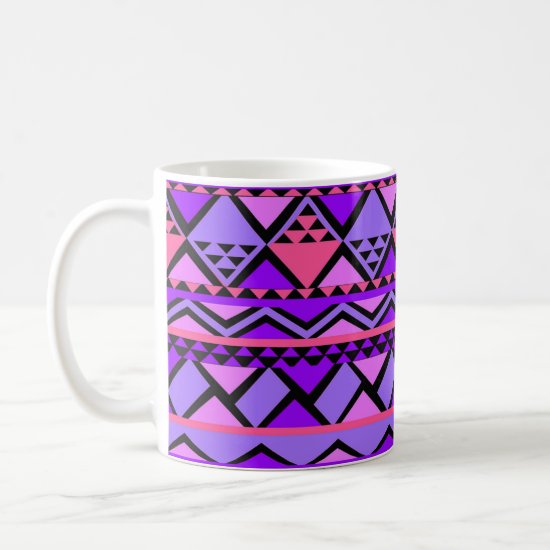 multi pattern geometric coffee mug