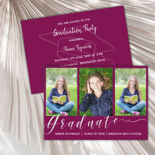 Multi Photo 2026 Graduation Party Mini Invitation