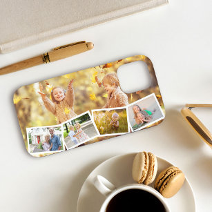 Multi Photo 5 Picture Zig Zag Collage Horizontal iPhone 12 Pro Case