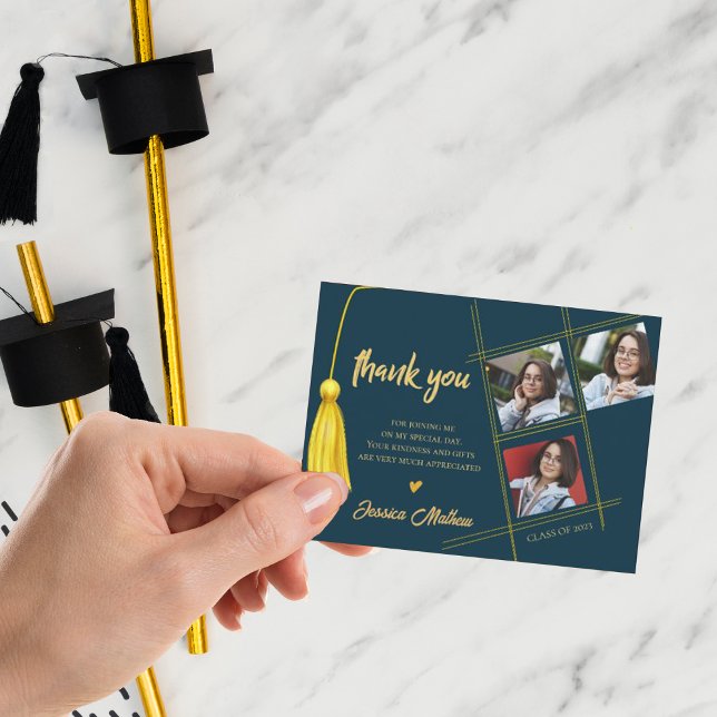  Multi Photo Class of 2026 Graduation Thank you  Postcard (Creator Uploaded)