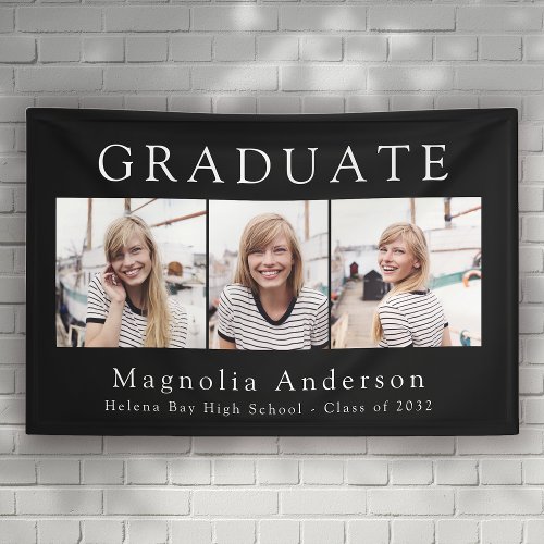 Multi Photo Collage Class of 2024 Graduation Banner