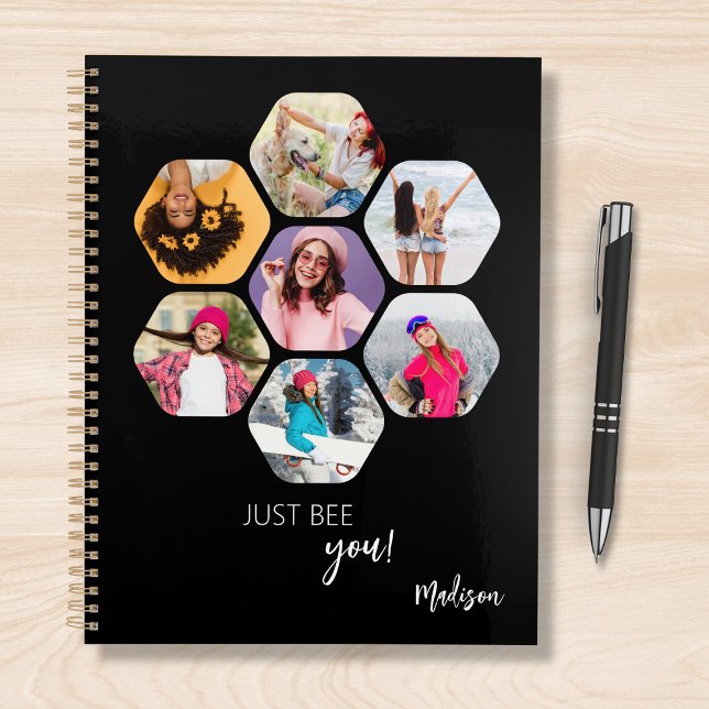 Multi Photo Collage JUST BEE YOU Personalized Name Planner (Creator Uploaded)