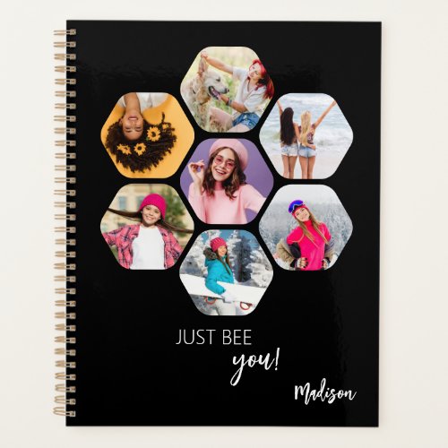 Multi Photo Collage JUST BEE YOU Personalized Name Planner