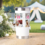 Multi Photo Collage Modern Personalized Name Insulated Tumbler<br><div class="desc">Multi Photo Collage Modern Personalized Name Insulated Tumbler features a photo collage of five of your favorite photos. Personalized with your name in modern black script. Perfect for birthday,  Christmas,  baby shower and more. Designed by ©Evco Studio www.zazzle.com/store/evcostudio</div>