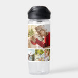 Multi Photo Collage Modern Personalized Name Water Bottle<br><div class="desc">Multi Photo Collage Modern Personalized Name Water Bottle features a photo collage of nine of your favorite photos. Personalized with your name in modern black script. Perfect for birthday, Christmas, Mother's Day, Father's Day, Grandparents, brother, sister, best friend and more. PHOTO TIP: center your photos before uploading to Zazzle. Designed...</div>
