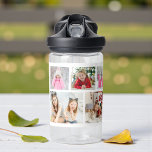 Multi Photo Collage Modern Personalized Name Water Bottle<br><div class="desc">Multi Photo Collage Modern Personalized Name Water Bottle features a photo collage of six of your favorite photos. Personalized with your name in modern black script. Perfect for birthday,  Christmas,  baby shower and more. PHOTO TIP: center your photos before uploading to Zazzle. Designed by ©Evco Studio www.zazzle.com/store/evcostudio</div>