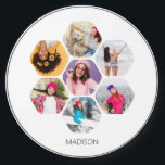 Multi Photo Collage Modern Personalized Name Wireless Charger<br><div class="desc">Multi Photo Collage Modern Personalized Name Wireless Charger features a photo collage of your favorite photos in a hexagon shape. Personalized with your name in modern black script. Perfect for birthday, Christmas, Mother's Day, Father's Day, Grandparents, brother, sister, best friend and more. PHOTO TIP: center your photos before uploading to...</div>