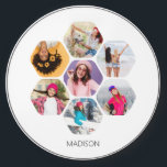 Multi Photo Collage Modern Personalized Name Wireless Charger<br><div class="desc">Multi Photo Collage Modern Personalized Name Wireless Charger features a photo collage of your favorite photos in a hexagon shape. Personalized with your name in modern black script. Perfect for birthday, Christmas, Mother's Day, Father's Day, Grandparents, brother, sister, best friend and more. PHOTO TIP: center your photos before uploading to...</div>