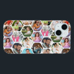 Multi Photo Collage Simple Modern Hexagon Pattern iPhone 15 Case<br><div class="desc">Multi Photo Collage Simple Modern Hexagon Honeycomb Pattern Personalized iPhone 15 Phone Case features a photo collage of your favorite photos in a hexagon shape. Perfect for gifts for birthday, Christmas, Mother's Day, Father's Day, Grandparents, brother, sister, best friend and more. PHOTO TIP: center your photos before uploading to Zazzle....</div>