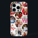 Multi Photo Collage Simple Modern Hexagon Pattern iPhone 16 Pro Case<br><div class="desc">Multi Photo Collage Simple Modern Hexagon Pattern Christmas Phone 16 Pro Cases features a photo collage of your favorite photos in a hexagon shape. Perfect for birthday,  Christmas,  Mother's Day,  Father's Day,  Grandparents,  brother,  sister,  best friend and more. Designed by ©Evco Holidays www.zazzle.com/store/evcoholidays</div>