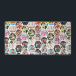 Multi Photo Collage Simple Modern Hexagon Pattern Desk Mat<br><div class="desc">Multi Photo Collage Simple Modern Hexagon Honeycomb Pattern Personalized Custom Suitcase Desk Mat Mousepad features a photo collage of your favorite photos in a hexagon shape. Perfect for gifts for birthday, Christmas, Mother's Day, Father's Day, Grandparents, brother, sister, best friends and more. PHOTO TIP: center your photos before uploading to...</div>